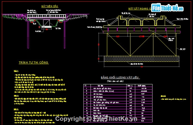 Bản vẽ,Bản vẽ cầu dầm,cầu dầm T 1 nhịp 9m