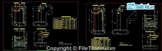 Bản vẽ,Bản vẽ cầu dầm,Bản vẽ dầm T,cầu dầm T 2 nhịp 33m