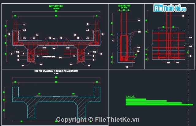 cầu dầm T 2 nhịp 12m,cầu dầm T,cầu dân sinh,cầu dầm 12m