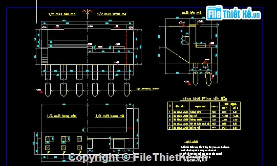 Bản vẽ,Bản vẽ cầu dầm,Bản vẽ dầm T,cầu dầm T 3 nhịp 18m