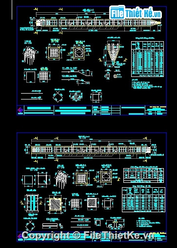 Bản vẽ,Bản vẽ cầu dầm,Bản vẽ dầm T,cầu dầm T 3 nhịp 18m