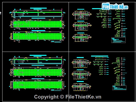 Bản vẽ,Bản vẽ dầm T,Bản vẽ cầu dầm