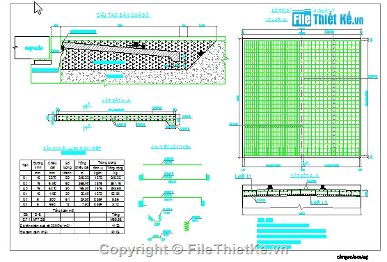 Bản vẽ,Bản vẽ dầm T,Bản vẽ cầu dầm