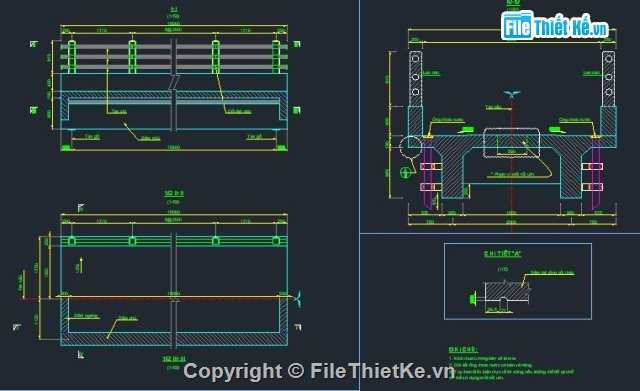 Bản vẽ dầm T L=16m,cầu dân sinh,Dự án Lramp