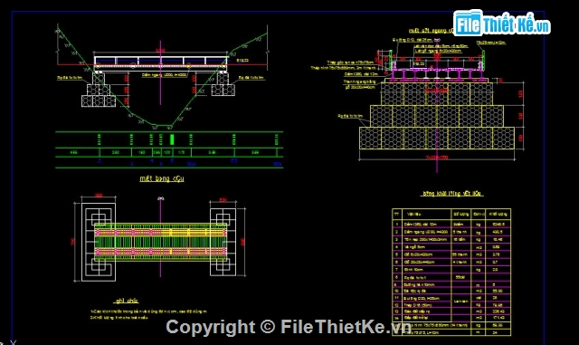 Bản vẽ,Bản vẽ cầu dầm,cầu dầm T