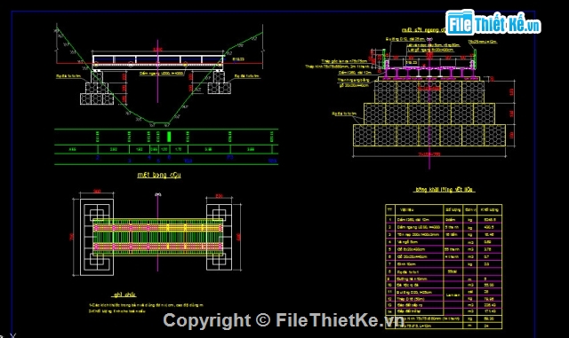 Bản vẽ,Bản vẽ cầu dầm,cầu dầm T