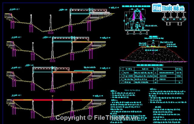 Bản vẽ,Bản vẽ cầu dầm,Bản vẽ dầm T
