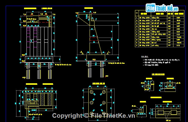 Bản vẽ,Bản vẽ cầu dầm,Bản vẽ dầm T