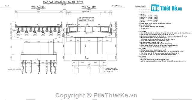 Bản vẽ,Bản vẽ cầu dầm,cầu dầm T