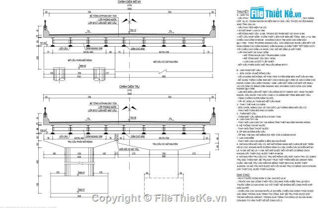 Bản vẽ,Bản vẽ cầu dầm,thép
