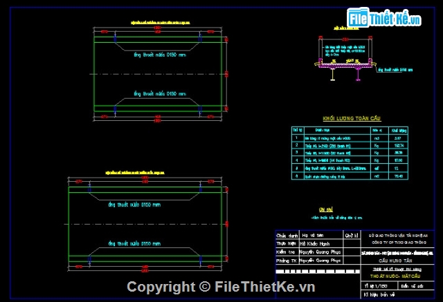 Bản vẽ,Bản vẽ cầu dầm,dầm thép liên hợp,BTCT 3 nhịp 10+12+10m