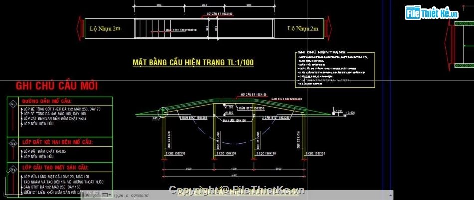cầu giao thông,cầu nông thôn,Bản vẽ cầu giao thông