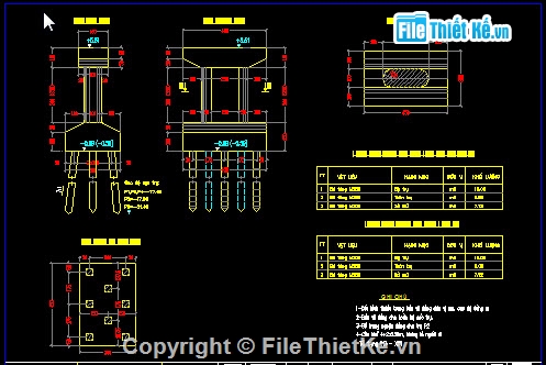 bản vẽ cầu,Bản vẽ cầu bản,Bản vẽ cầu Hưng Lam,6 nhịp bản 12m,Khổ cầu B=4+2x0.25m