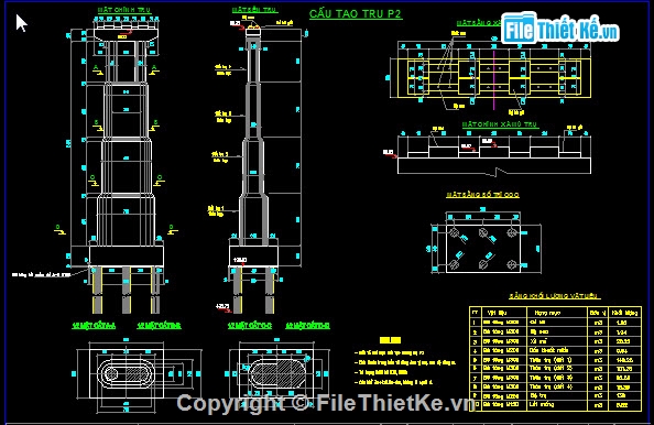 thiết kế cầu,Bản vẽ dầm T,Cầu 4 nhịp dầm T 33m,Khổ cầu B=7+2x0.5m,Bản vẽ cầu Huổi Nguyên - Km11+794.26