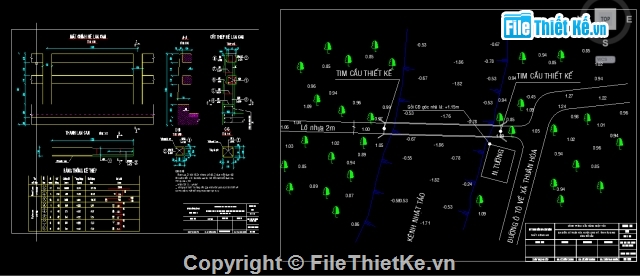 Cầu filethietke,Bản vẽ Cầu,CAD bản vẽ cầu,BÀN VỀ CÂU 19.5x2.5m,filethietke cầu kênh