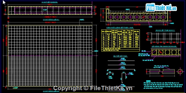 bản vẽ cầu,Bản vẽ cầu bản,Khổ cầu B=4+2x0.2m,Bản vẽ cầu Sông Sum