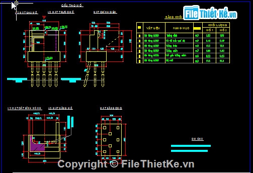 bản vẽ cầu,Bản vẽ cầu bản,Khổ cầu B=4+2x0.2m,Bản vẽ cầu Sông Sum