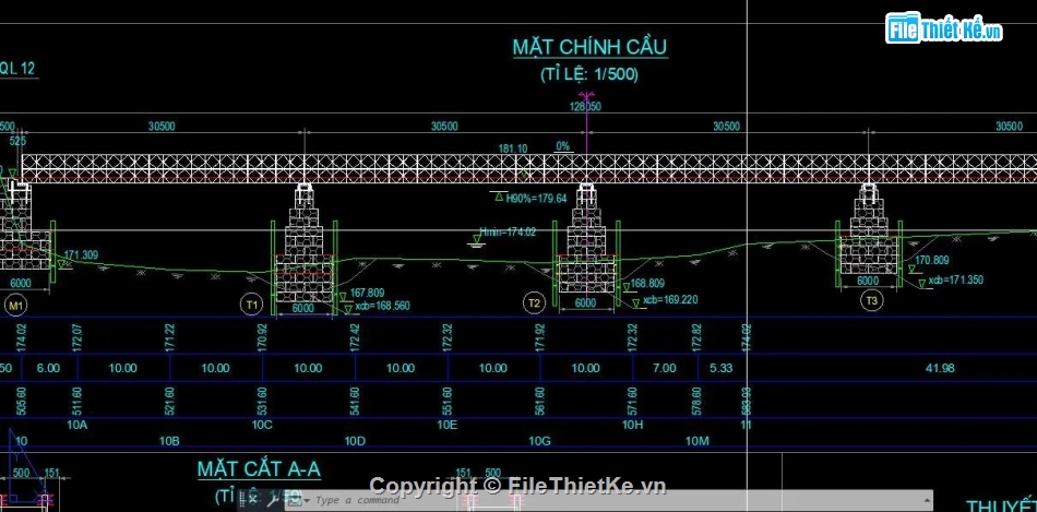 cầu tạm Bailey,bản vẽ cầu tạm,cầu tạm