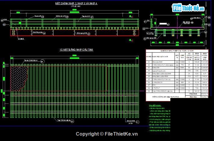 Bản vẽ cầu tạm,cầu tạm bằng thép,cầu tạm thép
