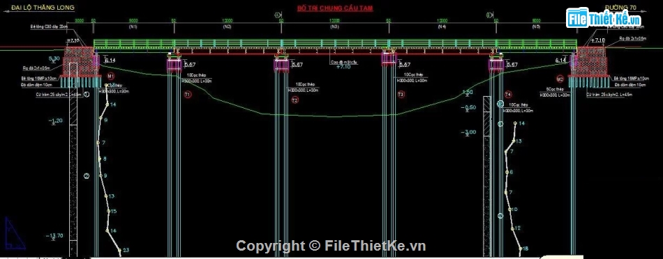 Bản vẽ cầu tạm,cầu tạm bằng thép,cầu tạm thép