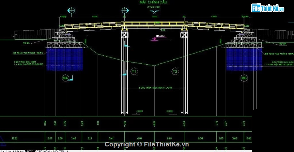 Cầu tạm,cầu,bản vẽ cầu tạm