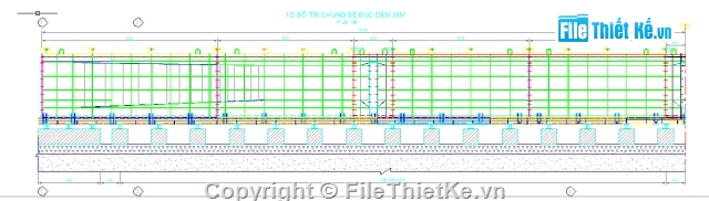 Bản vẽ,cấu tạo,Bản vẽ dầm,bệ đúc,ván khuôn