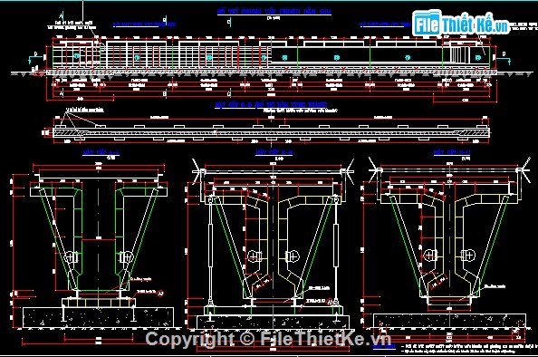 bệ đúc dầm,Bản vẽ Cầu dầm 33m,Bản vẽ cấu tạo bệ đúc và ván khuôn dầm T33m,ván khuôn dầm T33m,Bản vẽ bệ đúc dầm T33m