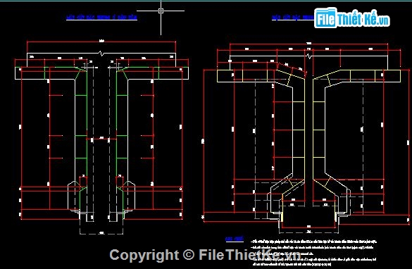 bệ đúc dầm,Bản vẽ Cầu dầm 33m,Bản vẽ cấu tạo bệ đúc và ván khuôn dầm T33m,ván khuôn dầm T33m,Bản vẽ bệ đúc dầm T33m