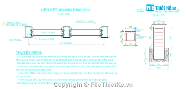 Cầu tạm,cầu dầm,cầu thép,phục vụ thi công,phụ trợ