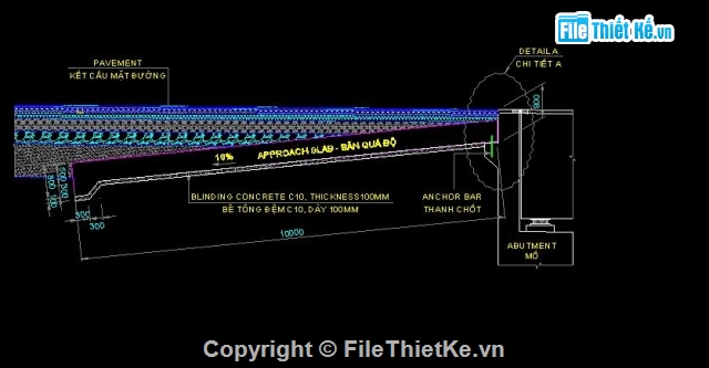 chi tiết cấu tạo,cấu tạo chi tiết bản quá độ,bảng khối lượng