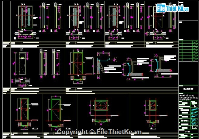 khung thép,chi tiết cửa,cửa kính,cửa nhôm kính,Bản vẽ chi tiết
