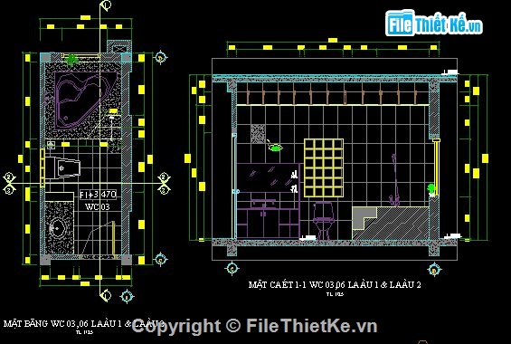 chi tiết họa tiết,cau tao wc,bản ve cau tao nha ve sinh