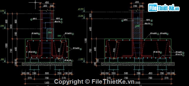 Cấu tạo cọc BTCT kích thước 250 x 250,Cấu tạo mối nối cọc,Cấu tạo đài cọc