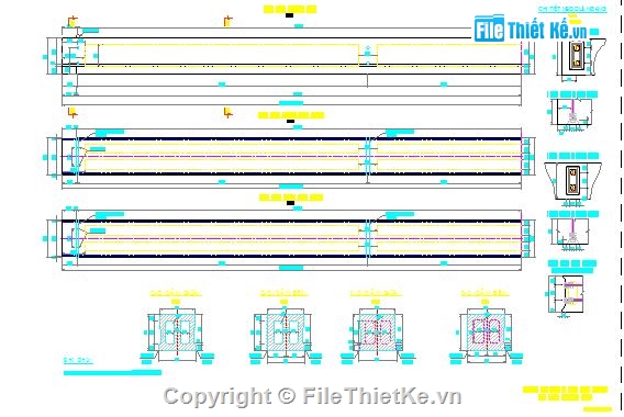 Bản vẽ bản lắp ghép nhịp L,Bản vẽ dầm,các loại dầm,cấu tạo dầm bản,bản vẽ dầm bản,thiết kế cầu dầm L