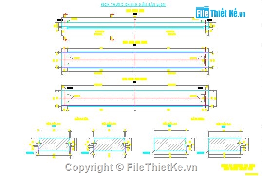 Bản vẽ bản lắp ghép nhịp L,Bản vẽ dầm,các loại dầm,cấu tạo dầm bản,bản vẽ dầm bản,thiết kế cầu dầm L