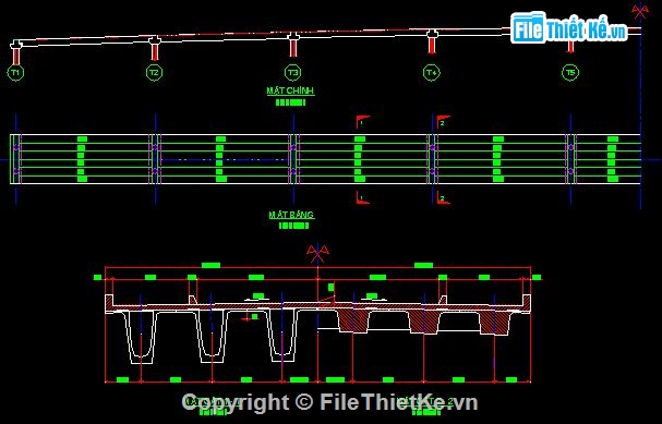 bản vẽ dầm bản,Bản vẽ dầm T,dam super T,cau tao dam super T