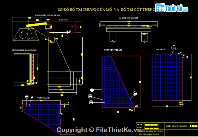 bản vẽ mố vùi,mố vùi,mố vùi tường dọc,bản vẽ mố trụ cầu,mố chân dê,mố vùi bê tông cốt thép