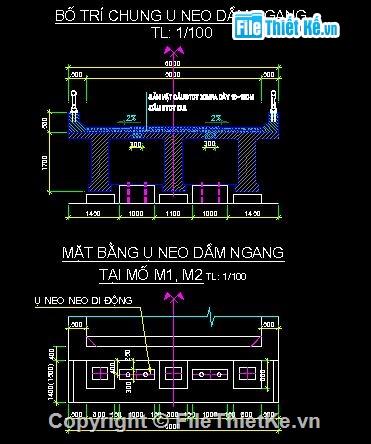 Ụ neo,Ụ chống động đất,ụ chông lắc ngang,ụ neo dầm ngang,cầu dầm bê tông cốt thép