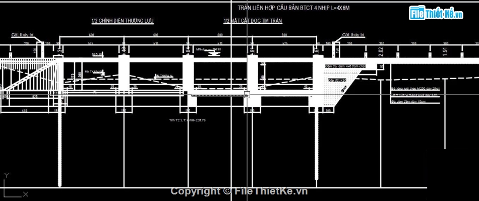 bản vẽ cầu tràn,cầu tràn,cad cầu tràn