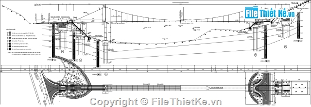 Bản vẽ,cầu treo,bản vẽ cầu treo