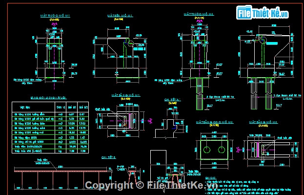 Bản vẽ,cầu treo,bản vẽ cầu đầy đủ