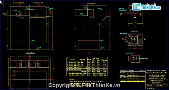 thiết kế cầu,Bản vẽ dầm T,Cầu 1 nhịp dầm T 9m,Bản vẽ cầu Xốp Xăng 2