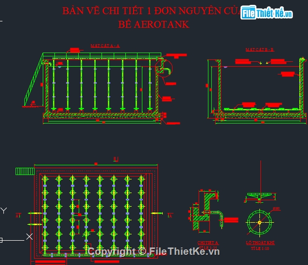 bể AEROTANK,xử lý nước thải,hệ thống xử lý nước thải