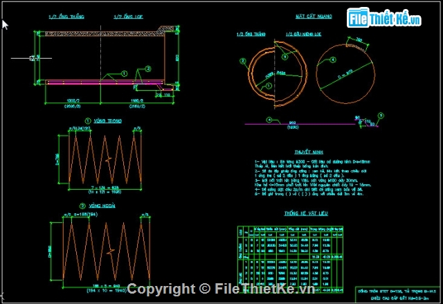 Bản vẽ,Bản vẽ chi tiết,cống tròn BTCT