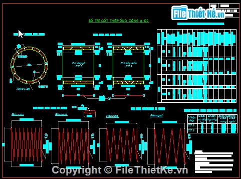 Bản vẽ,Bản vẽ chi tiết,cống tròn