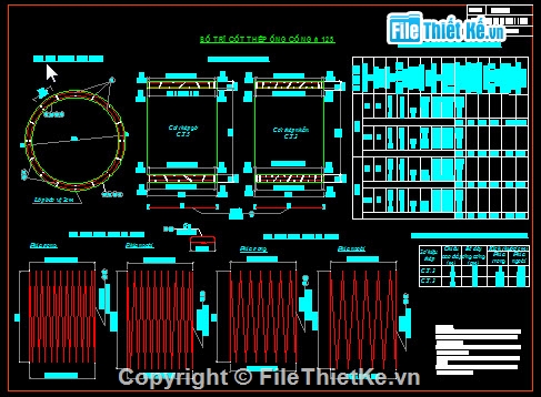 Bản vẽ,Bản vẽ chi tiết,cống tròn