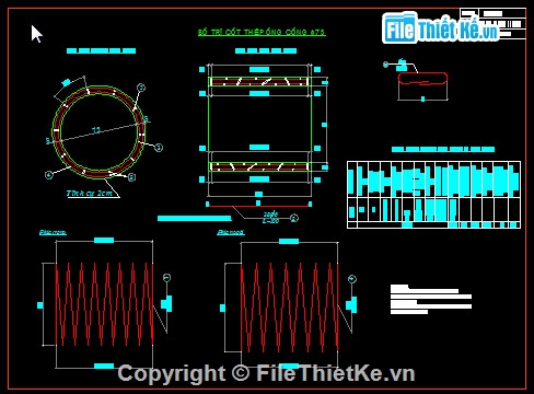 Bản vẽ,Bản vẽ chi tiết,cống tròn