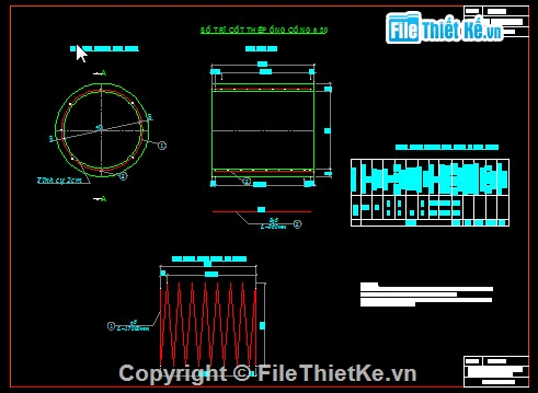Bản vẽ,Bản vẽ chi tiết,cống tròn