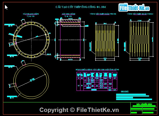 Bản vẽ,Bản vẽ chi tiết,cống tròn