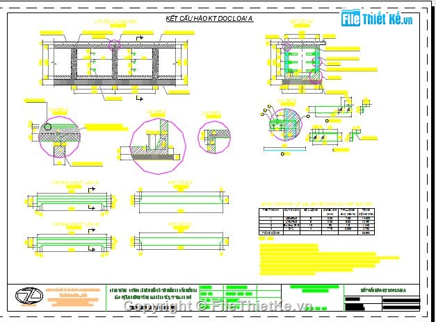 chi tiết kỹ thuật,hào kỹ thuật,Bản vẽ kĩ thuật,Dự Án đại lộ Đông Tây